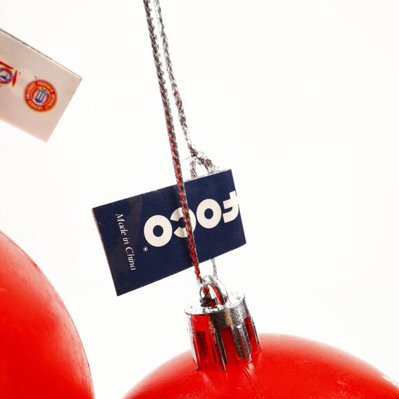 Lot of 3 Ohio State Buckeyes Shatterproof Balls Christmas Tree Holiday Ornaments - Picture 8 of 8